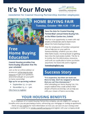 Coastal Housing Partnership e-newsletter October 2022 | Coastal Housing ...