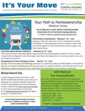 Winter 2023 Newsletter | Coastal Housing Partnership