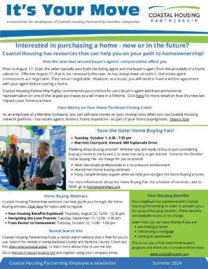 Coastal Housing Partnership Summer 2024 | Coastal Housing Partnership